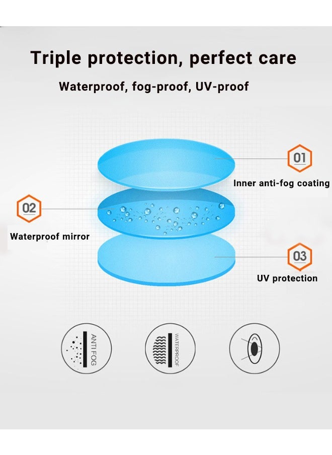 Super ZYouth Waterproof Swimming Goggles - Anti Fog Swimming Goggles and UV Protection - Swim Goggles Kit Comes With Storage Box Nose Clip and Earplugs and Swimming Cap, Portable  - Image 5