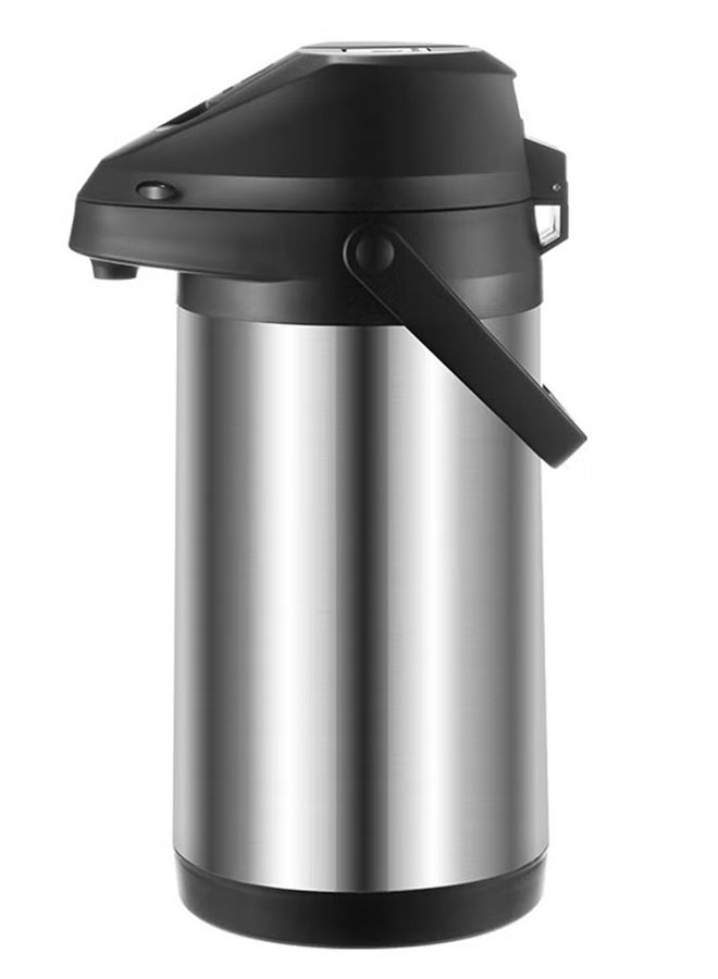 TAKHTEELA Coffee Carafe with Pump, 1.9L Stainless Steel Insulated Thermal Flask, Push-type Portable Hot Water/Coffee/Tea/Drinks Dispenser, Car Insulated Water Bottle, Anti-scald Thermos Pot for Camp, Home, Travel, Hotel, Party - Image 3
