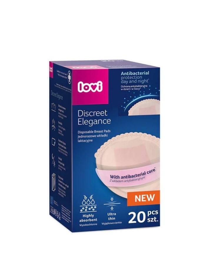 Lovi Discreet Elegance Breast Pads 20-Piece Highly absorbent - Image 1