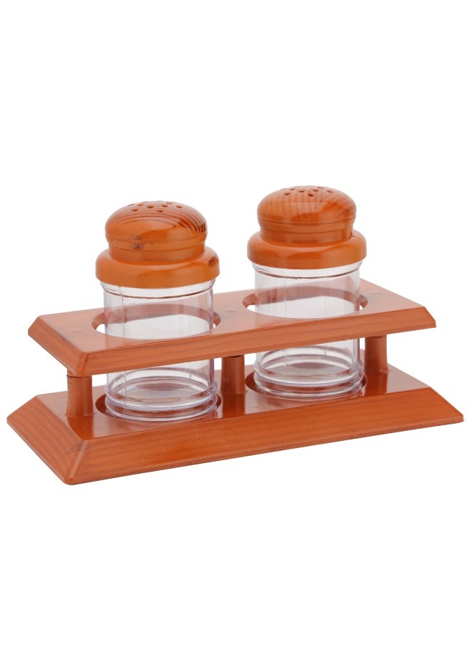DELCASA - Salt And Pepper Shaker Set With 68ml Capacity DC2154 Hassle Free And Hygienic BPA-Free Polymer Break-Resistant 12.5x7x10 Cm - Image 1