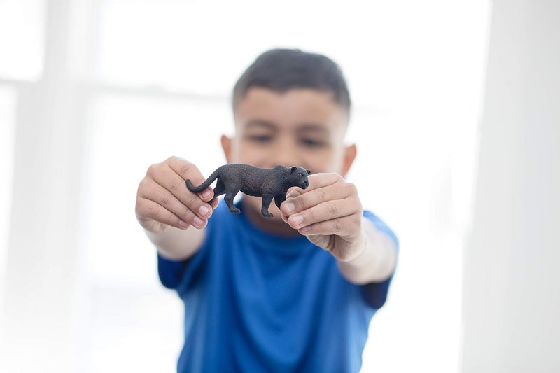SQUISHCO Black Panther Toys for Boys, Black Panther Toy, Animal Toys for Kids Realistic Black Panther Animal Model Jungle Safari Learning and Imaginative Play - Image 3