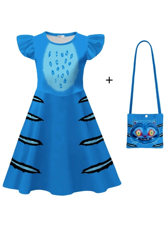 general K-POP: The Demon Girl Group - Tiger Print, Milk Silk Dress + Bag - Image 1