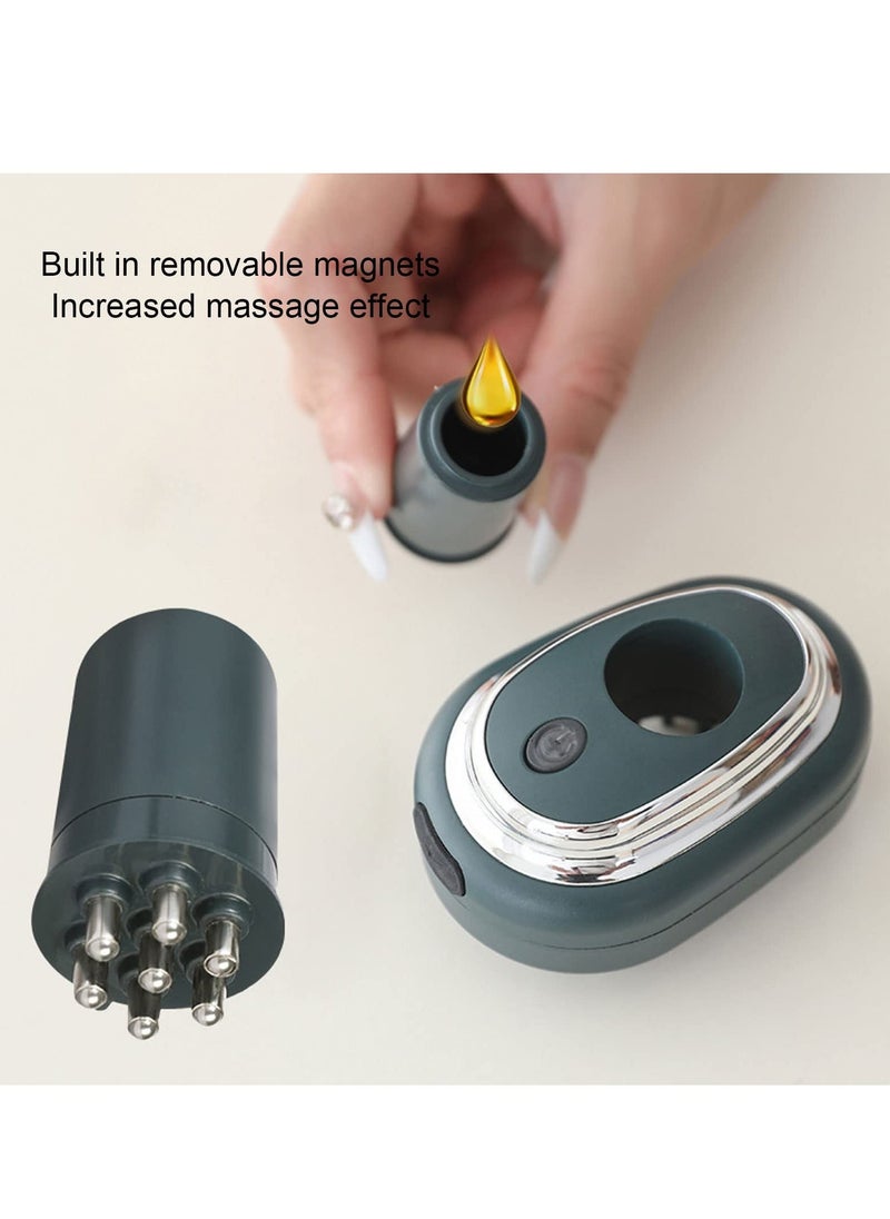 إسكدنيا جهاز مساج لفروة الرأس كهربائي لاسلكي - مشط زيت الشعر قابل لإعادة الشحن عبر USB مع 4 مستويات اهتزاز قابلة للتعديل - Image 3