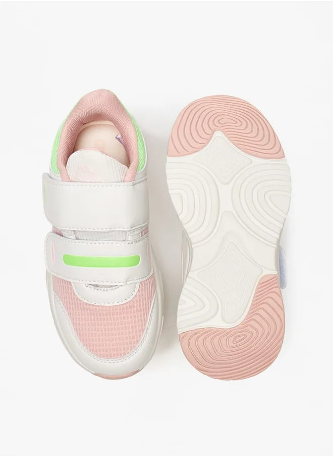 كابا Girls Colourblock Sports Shoes with Hook and Loop Closure