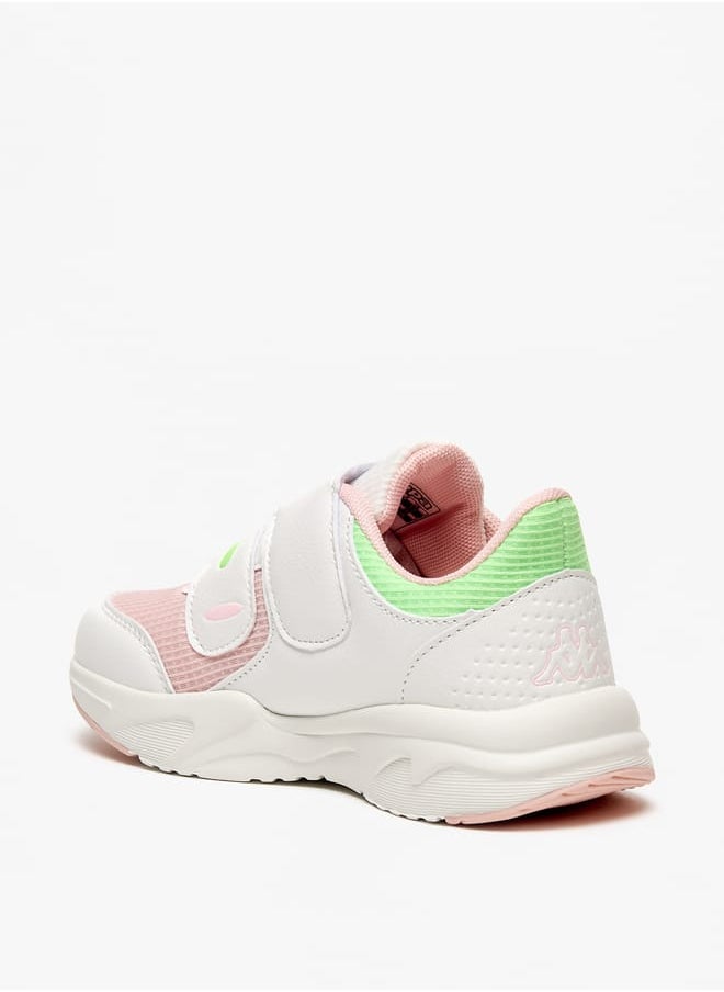 Kappa Girls Colourblock Sports Shoes with Hook and Loop Closure  - Image 2