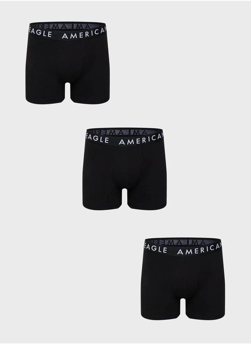 امريكان ايجل 3 Pack Classic Logo Band Boxers