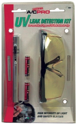 Interdynamics مجموعة كاشف تسرب مكيف الهواء المعتمد من InterDynamics، مجموعة كشف التسربات تكشف تسربات O Ring والخرطوم، تشمل نظارات واقية وضوء قلم، InterDynamics - Image 4