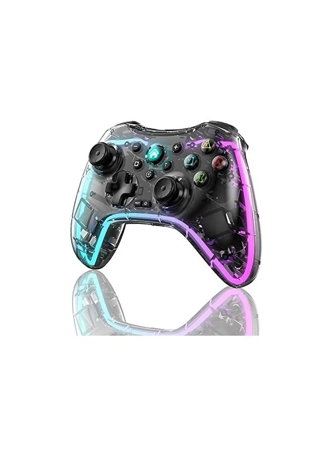 بروماس وحدة تحكم سويتش، وحدة تحكم سويتش برو لاسلكية متوافقة مع نينتندو سويتش/سويتش لايت/سويتش OLED، وحدة تحكم برو سويتش تدعم توربو، وظيفة الاستيقاظ وLED قابل للتعديل - Image 1