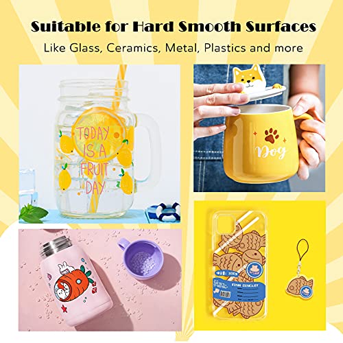 KOALA PAPER Koala Waterslide Decal Paper INKJET CLEAR, 10 Sheets 8.5x11 Inch Water Slide Transfer Paper Transparent Printable Waterslide Paper for DIY Tumbler, Mug, Nails - Image 5