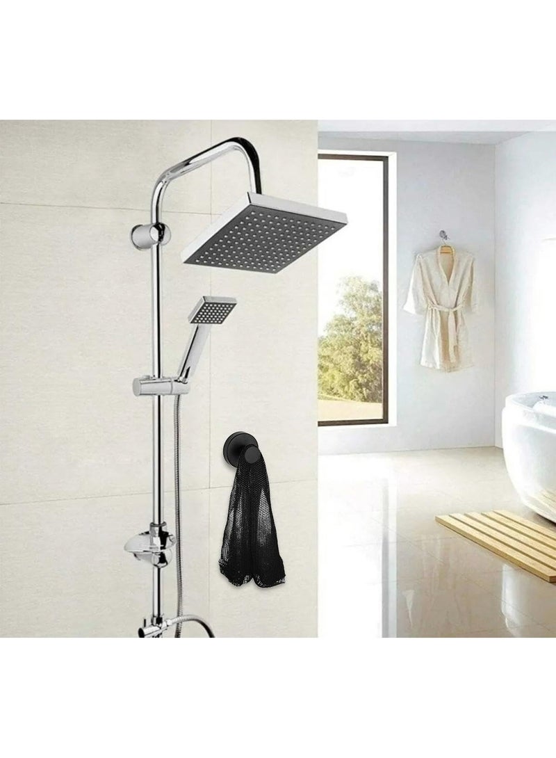 CMGTYYD Authentic Real African Net Sponge Long, 100% Knitted, Stretch Length up to 170 cm, for Bathing, Exfoliating, Back Scrub for Smoother Skin (Black with Hanger)  - Image 5