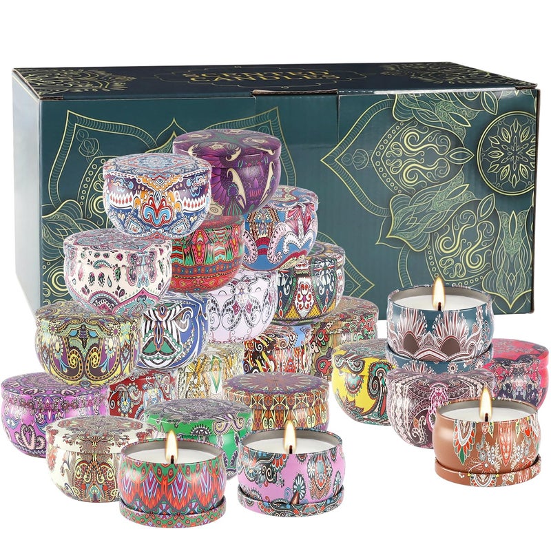 CLTNIKET Scented Candles Gift Set, 2.5 oz Soy Wax Aromatherapy Candle for Home, Romantic Candles Gift for Mother Day Christmas Valentines Birthday (24 Pack) - Image 3