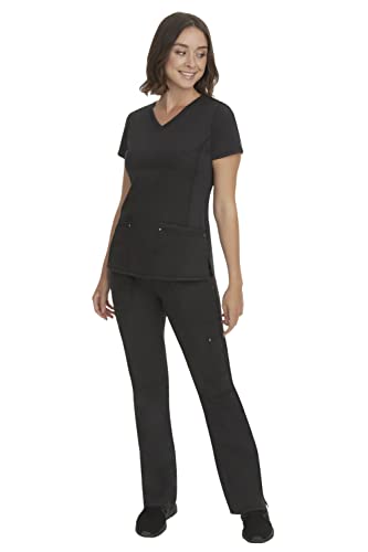Healing Hands Women's Scrub Pant Tori Cargo Bottoms with 5 Pockets and 2-Way Stretch Fabric 9133, XL, Black - Image 3