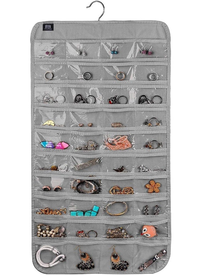 BB Brotrade Hanging Jewelry Organizer,Accessories Organizer,80 Pocket Organizer for Holding Jewelries - Image 4