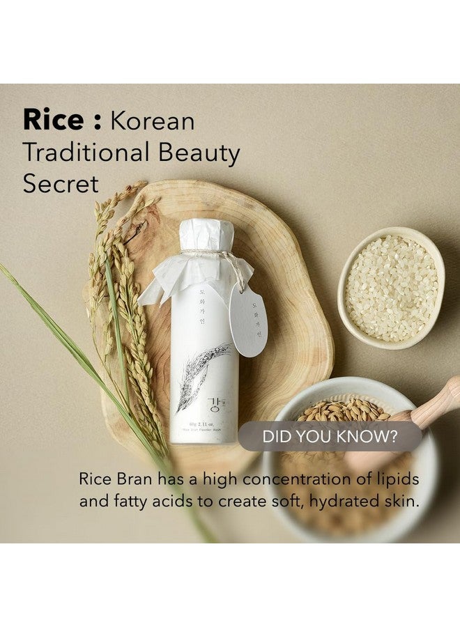 House of Dohwa Rice Bran Powder Wash | Mild Exfoliating Face Wash for Sensitive Skin | Vegan Enzyme Face Scrubber & Exfoliator for Sebum Control - Product of Korea | 60 g (2.1 oz) - Image 3