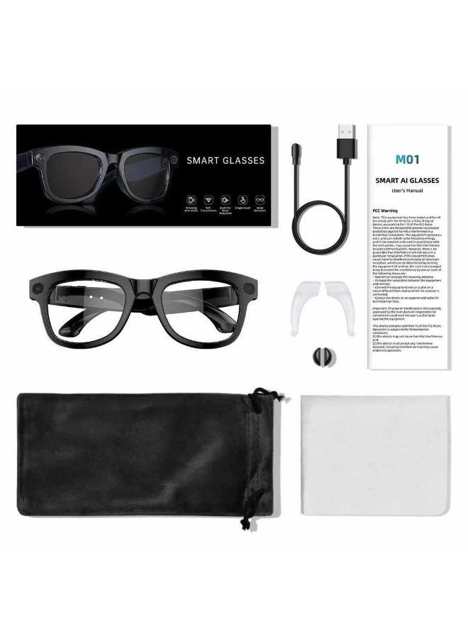 Smart AI Smart Glasses with 8MP Camera | 1080P HD Video Recording | Real-Time AI Translation | 32GB Built-in Storage | Hands-Free Wearable Recorder - Image 1