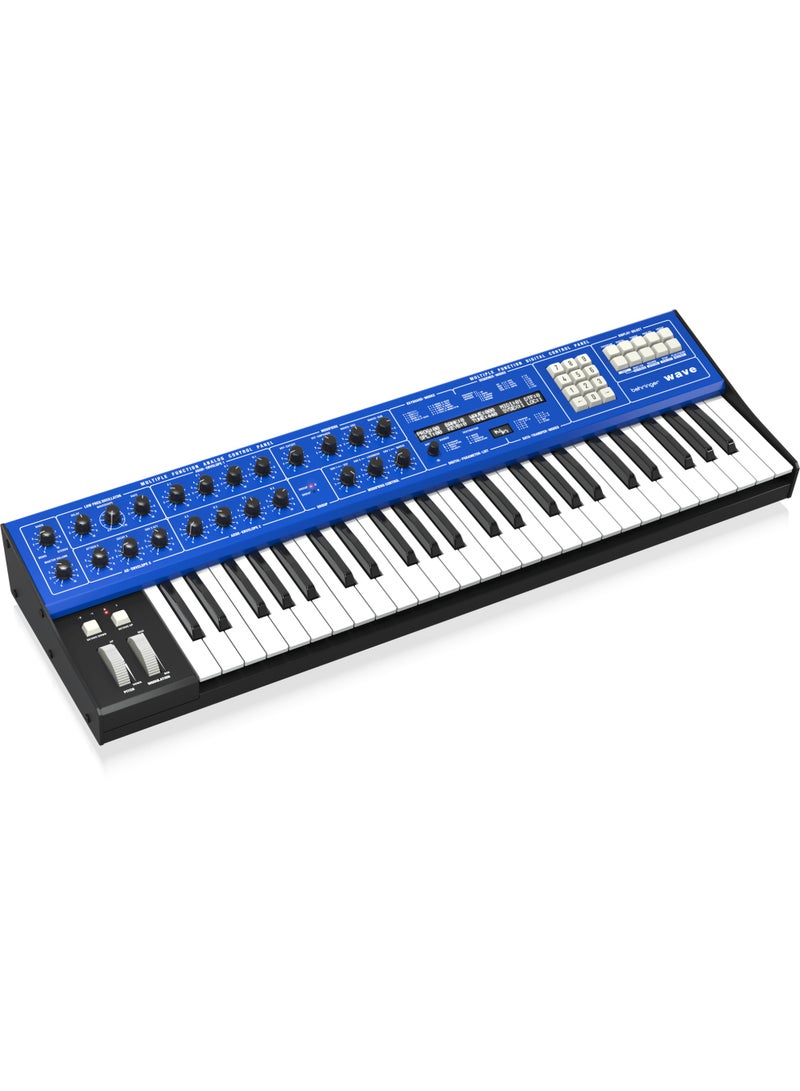 behringer م synthesizer هجين متعدد الأصوات بثمانية أصوات من WAVE مع مولدات جدول الموجات و VCF و VCA التناظرية، LFO، 3 مغلفات، مكرر ونظام تسلسل - Image 3
