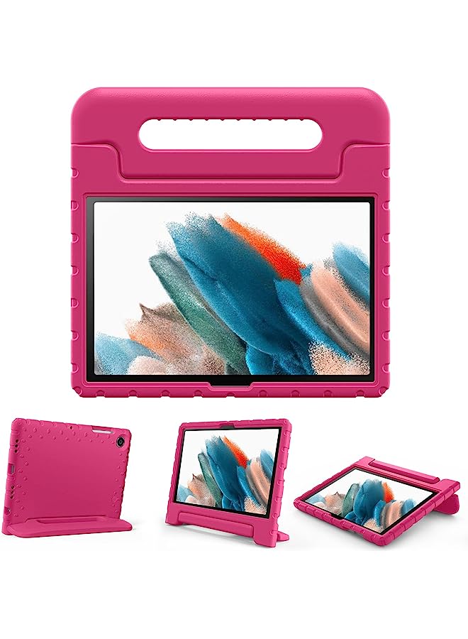 Procases Kids Case For Galaxy Tab A8 10.5” 2022 (Sm-X200/Sm-X205/Sm-X207), Shockproof Convertible Handle Stand Cover Lightweight Kids Friendly Protective Case For Galaxy Tab A8 10.5 Inch 2022 -Magenta - Image 1