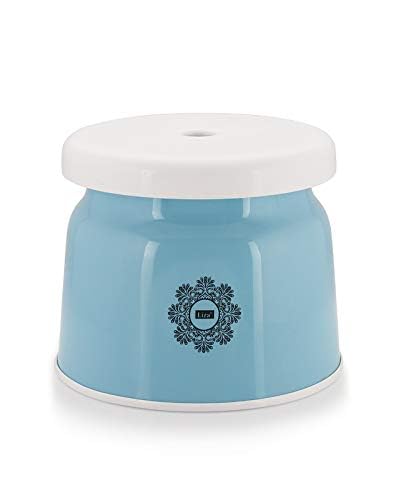 Liza Liza Falcon 3 Piece Plastic Bathroom 20 LTR Bucket, Mug & Comfortable Stool Set, Blue - Image 2