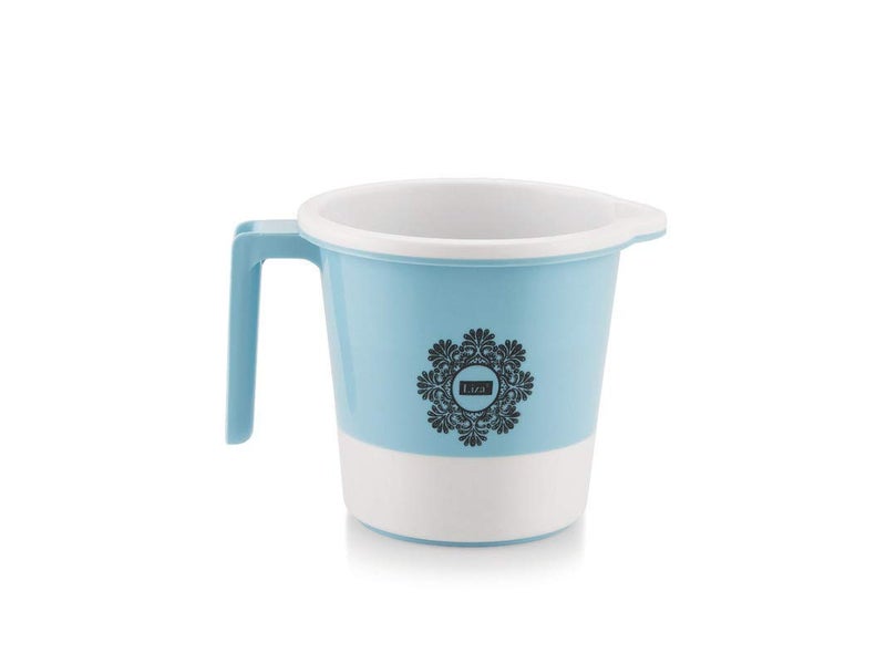 Liza Liza Falcon 3 Piece Plastic Bathroom 20 LTR Bucket, Mug & Comfortable Stool Set, Blue - Image 3