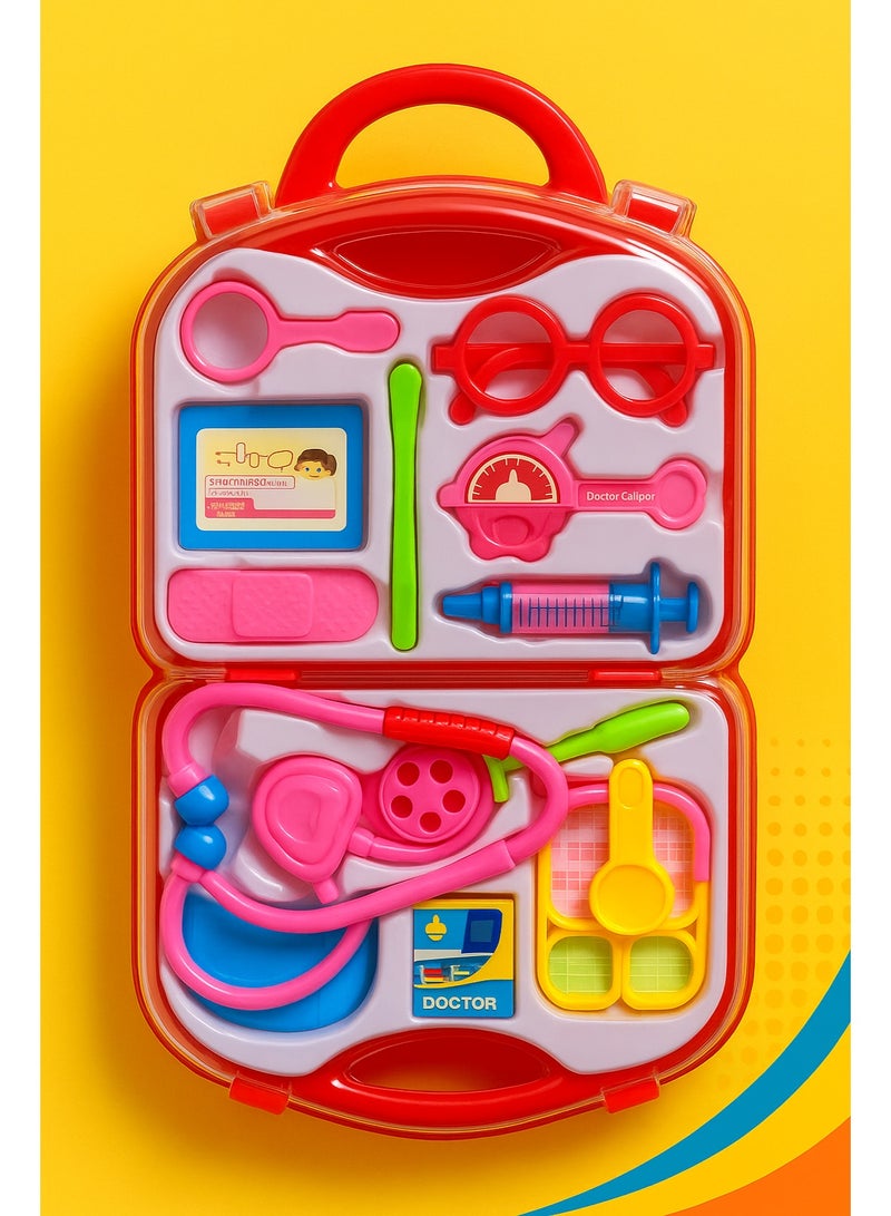 رالي مجموعة العاب الطبيب مع حقيبة قابلة للطي مجموعة العاب الطبيب مجموعات لعب تظاهرية لعبة مجموعة الاطباء للاطفال والاولاد والبنات - Image 2
