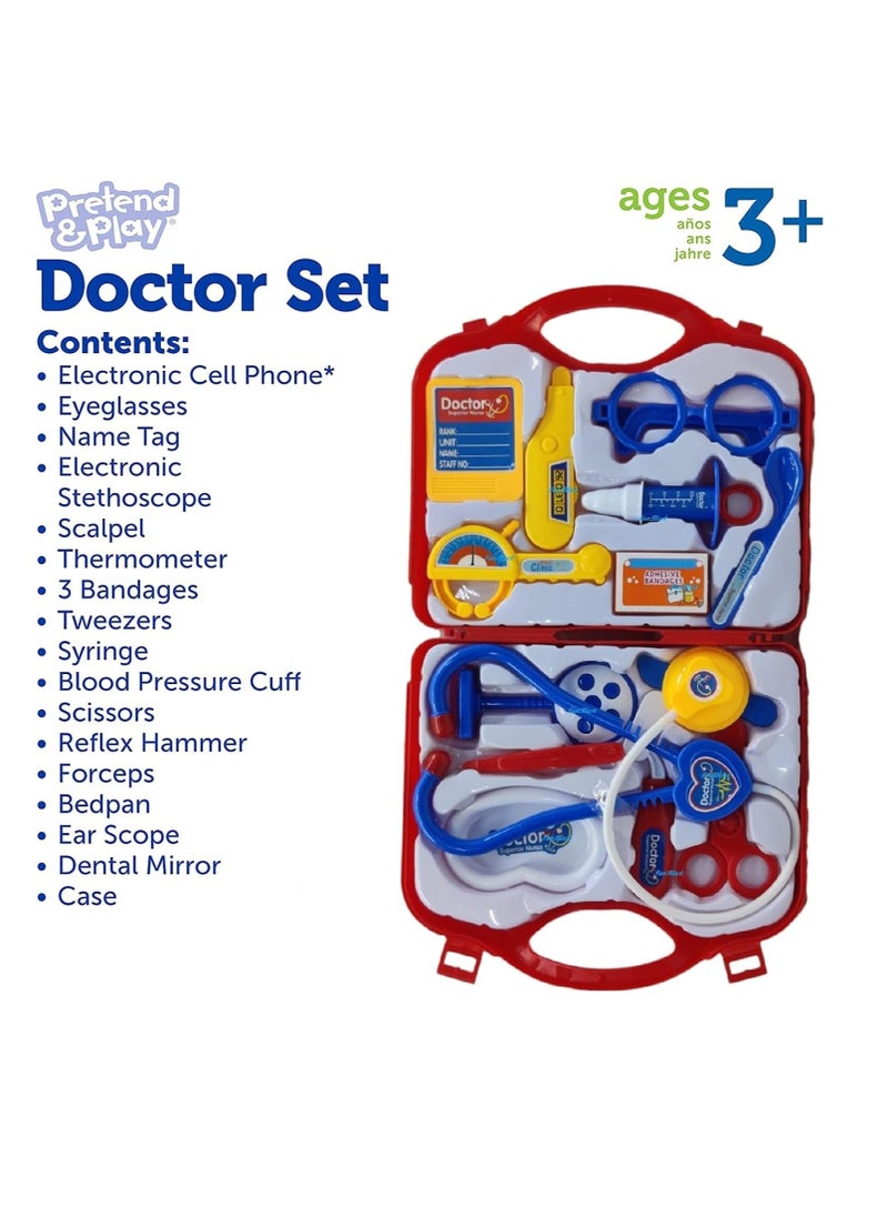 Rally Doctor Playset with Foldable Bag Doctor Playset Pretend Play Sets Doctor Playset Toy for Kids Boys Girls  - Image 2