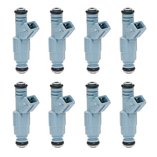 Gledewen Fuel Injector 24LB 4 Holes 8Pcs | Replacement for 5.2 5.9 Dodge Dakota Durango Ram Chevy Camaro Ford F250 F350 Excursion Mustang Pontiac GTO & more | Replace# 0280155715, 0280150947, 0280150965 - Image 1