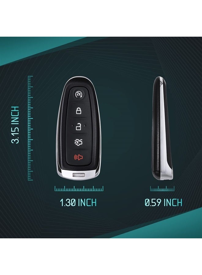 HelloAuto Compatible with Ford Explorer Escape Key Fob Replacement for Ford Flex Edge Focus Taurus Lincoln MKS MKT MKX Key Fob Shell Case Cover Keyless Entry Remote (Empty Shell) P/N: M3N5WY8609 - Image 3