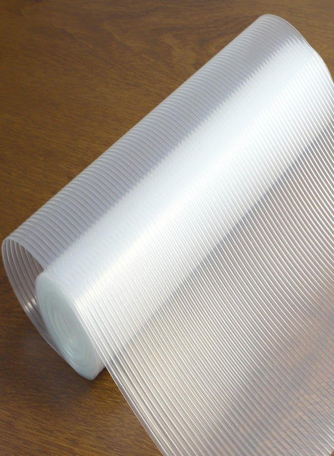GMAEURL Shelf Liners for Kitchen Cabinets Non Slip 16 Inch Wide X 20 Ft Non Adhesive Drawer Liner Waterproof Clear Cabinet Liner Oil Proof Shelves Liner for Refrigerator Cupboard Pantry Closet Bathroom - Image 1