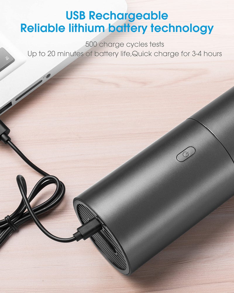 Brigii Mini Vacuum Cleaner,Small Handheld Vacuum Cordless USB Rechargeable,Dust Buster and Blower 2 in 1, Easy to Clean Desktop, Keyboard, Drawer, Car Interior and Other Crevices, Small Spaces-Y120 - Image 4