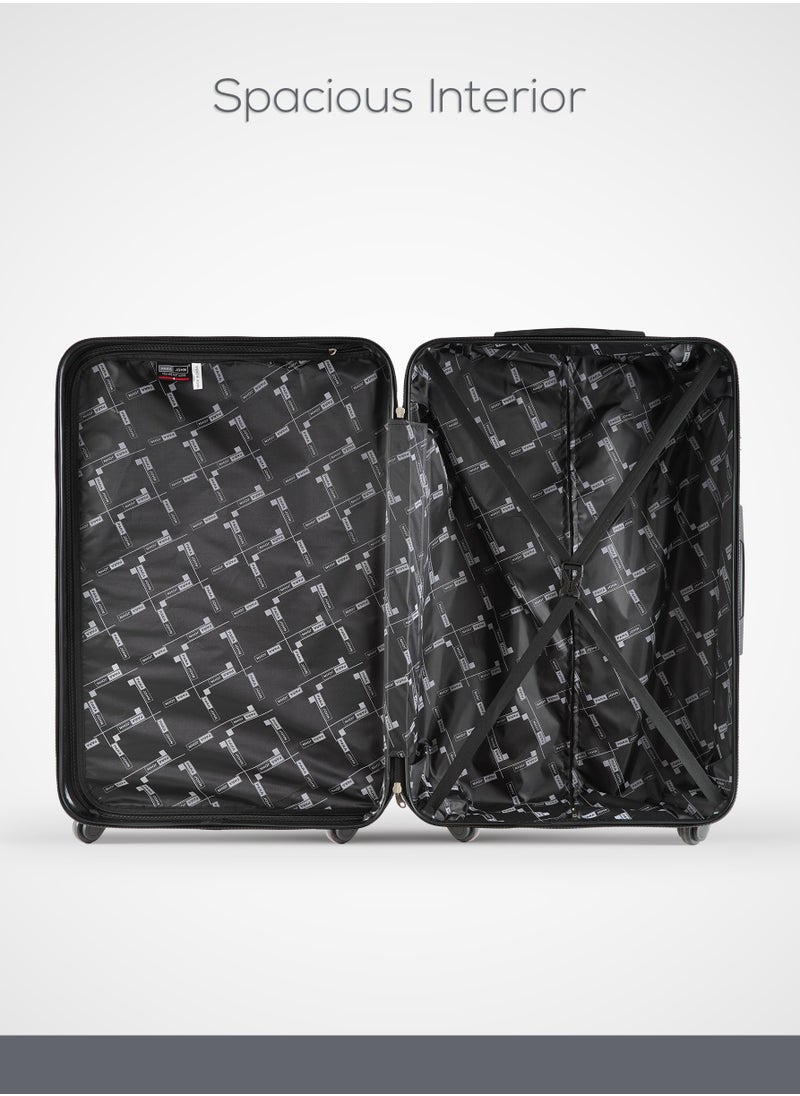 PARAJOHN - Lightweight ABS Hard Side Spinner Medium Checked In Luggage Trolley Bag with Lock - Image 1