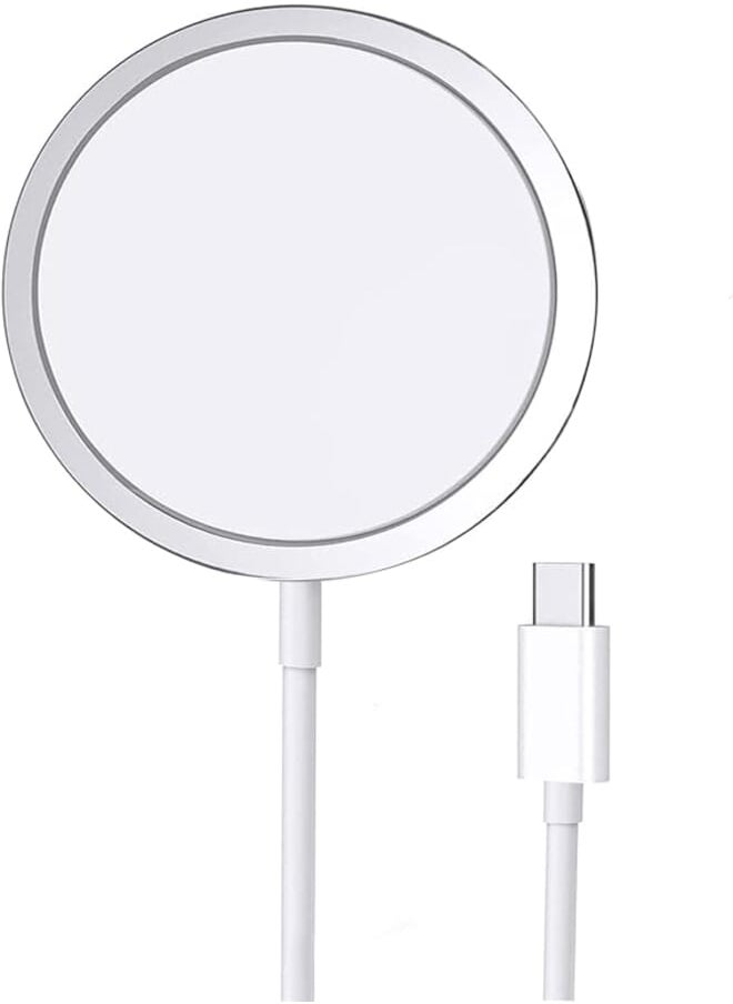 CASE LOGIC - Apple MagSafe Power Supply - 15W【MFI Certified】Apple Magnetic to USB-C Charging Cable (1M) for iPhone 15/15 Plus/15 Pro/15 Pro Max/14/13/12 Series, iPhone Magnetic Wireless Charger - Image 1