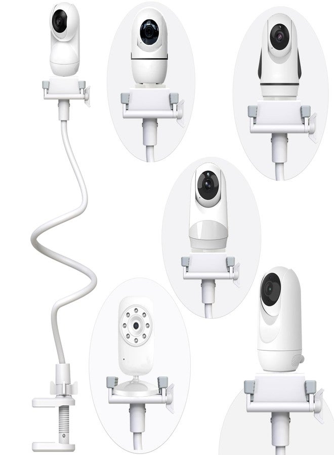Derebir Baby Camera Monitor Mount Flexible Holder Stand Compatible with Momcozy,HelloBaby HB6550/HB65/HB66/HB6560/iFamily,Blemil,GoodBaby,OKAIDI,ANMEATE, Infant Optics Cameras and with 1/4" Baby Cameras Stand - Image 1
