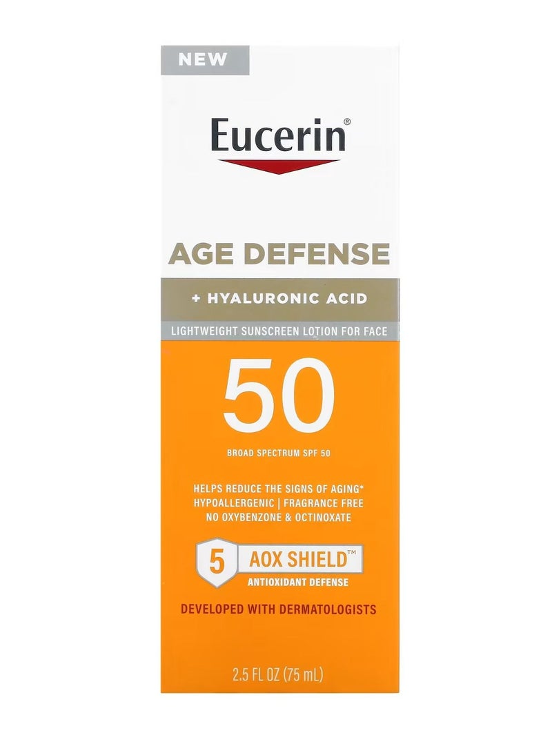 Eucerin Age Defense Face Sunscreen Lotion 75ml - Image 1