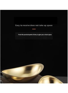 SAMUSAGYA SAMUSAGYA 1 Piece Stainless Steel Ingot Bowl MultiFunction Metal Soup Noodles Salad Kitchen Food Golden Korean Commercial Dessert Snack Cuisine Tableware  - Image 5