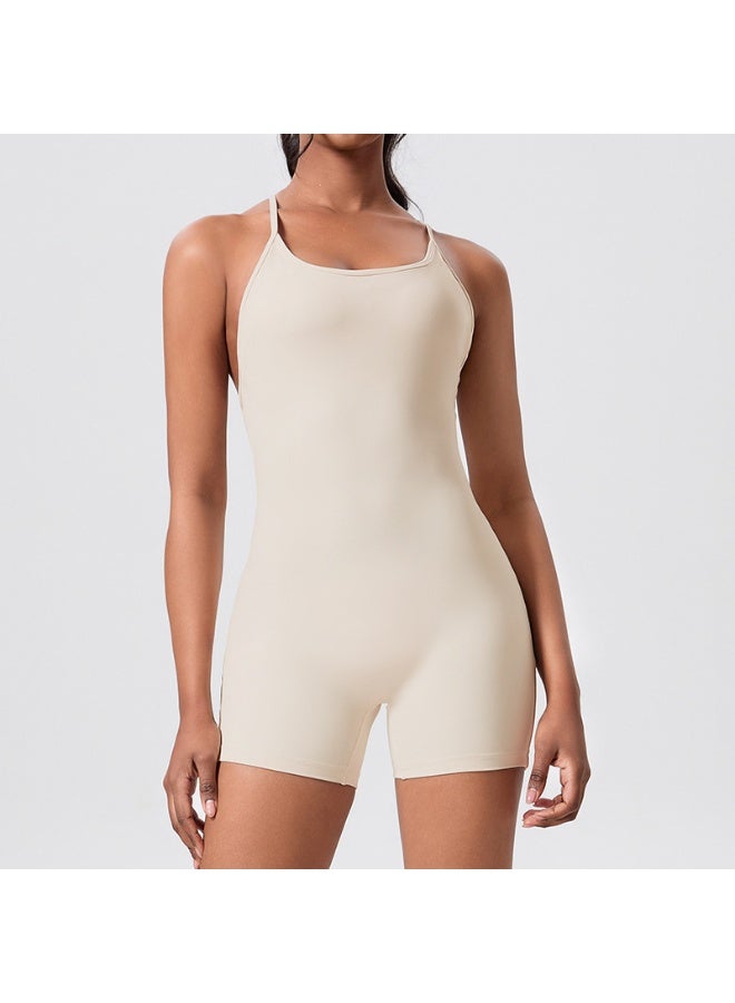 Short Sports Jumpsuit Women Gym One Piece Suit Female Soft Yoga Clothing Fitness Rompers Workout Bodysuits Women Sportswear  - Image 1