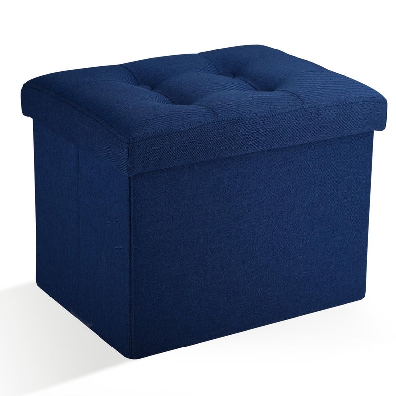 Docvania Ottoman Storage Ottoman Foot Rest Stool Foldable Bench Student Dormitory Bedroom and Entryway Storage 17 X 13 X 13
