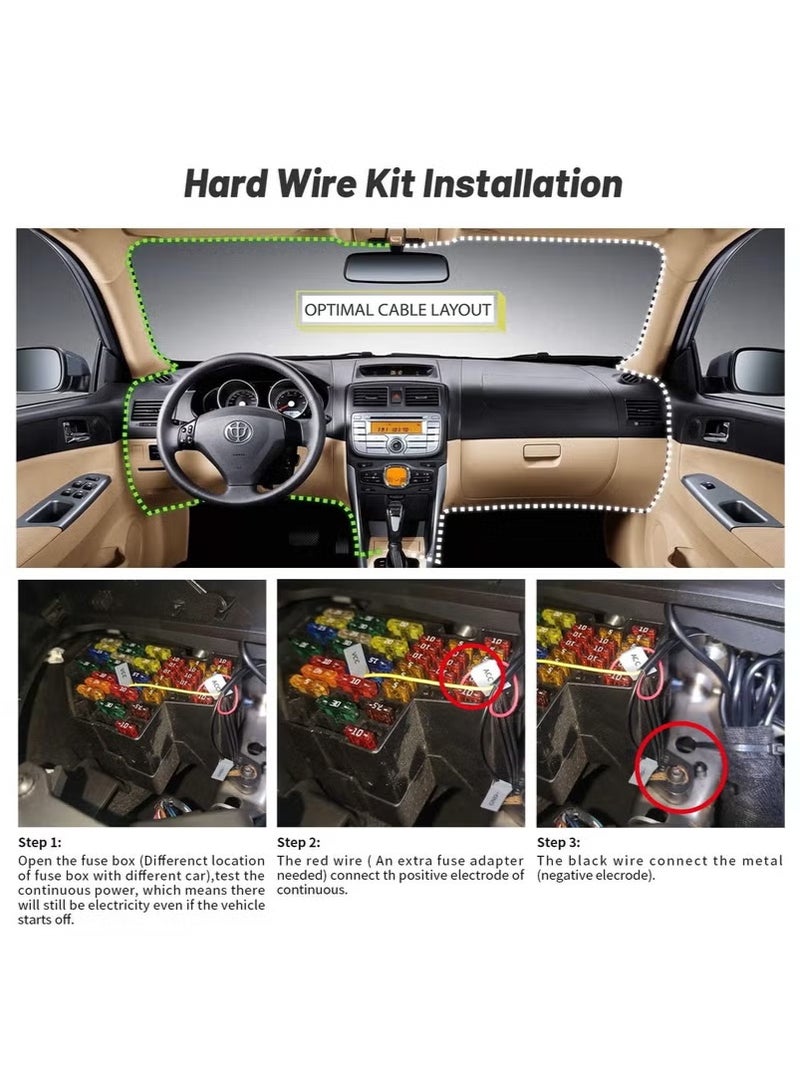 DDPAI Hardwire kit Compatible with DDPAI Dash Camera Z50,Z40,NI Dual,N3 Pro,N3 Pro GPS,MINI5,Hardwire Cable Kit for 24H Parking Monitoring,Type-C USB - Image 4
