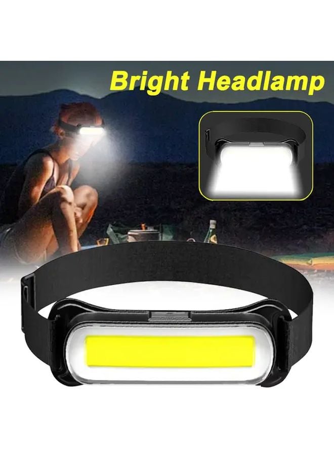 1pc COB Emergency Headlamp USB Rechargeable Headlight ABS Camping Lamp - Image 5