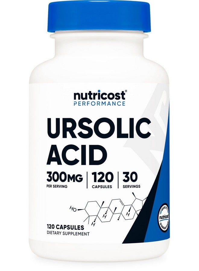 حمض أورسوليك نيوتريكوست 300 مجم، 120 كبسولة - نباتي، غير معدّل وراثيًا، خالٍ من الجلوتين، خالٍ من الصويا - Image 1