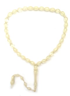33 Count Muslim Prayer Beads - White