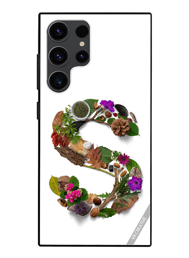 VR CREATIVE Protective Case Cover For Samsung Galaxy S23 Ultra 5G Alphabet S Design Multicolour - Image 1