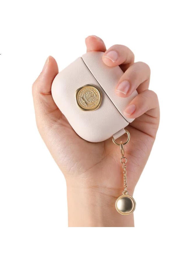 Rock Doraemon Airpods 3 Leather Protective Case, Airpods 3Rd Generation Apple Earphone Case, Leather, Non-Fingerprint, Shockproof, Dustproof, With Hook, Wax Seal - Image 1