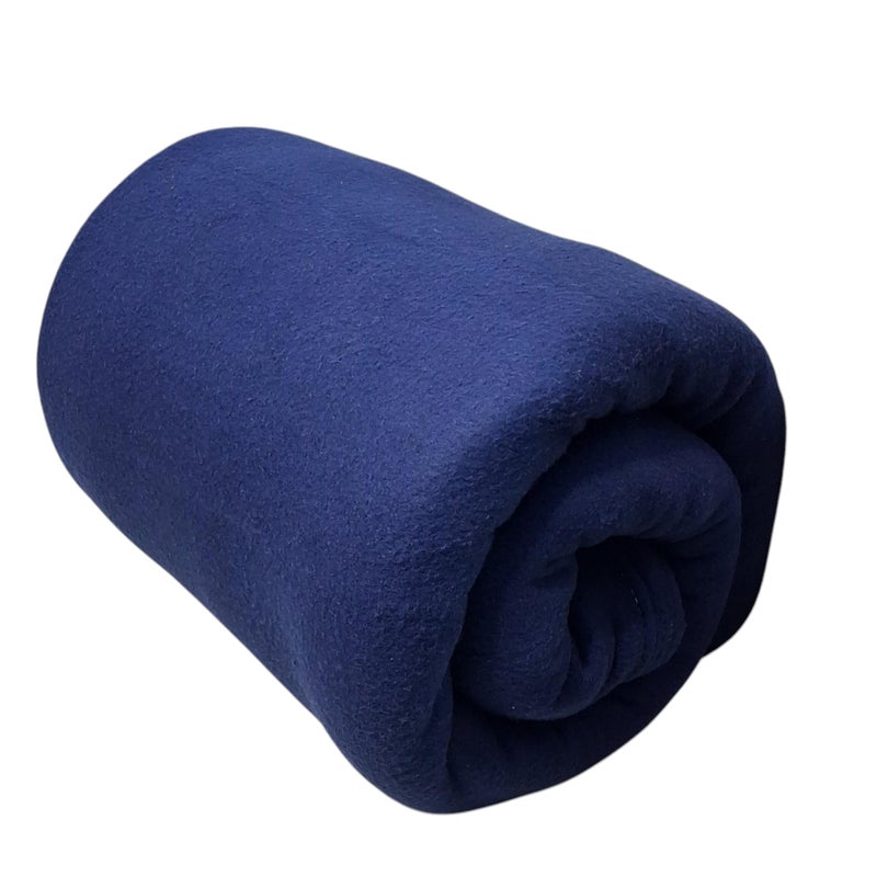 MAMRAJ 300 GSM Special for Heavy Winter Plain Light Weight Polar Fleece Blanket for Single Bed [ 60x90] (Blue) - Image 5