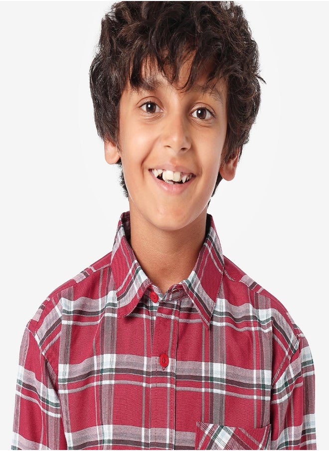 LILPICKS Boys Checkered Shirt  - Image 3