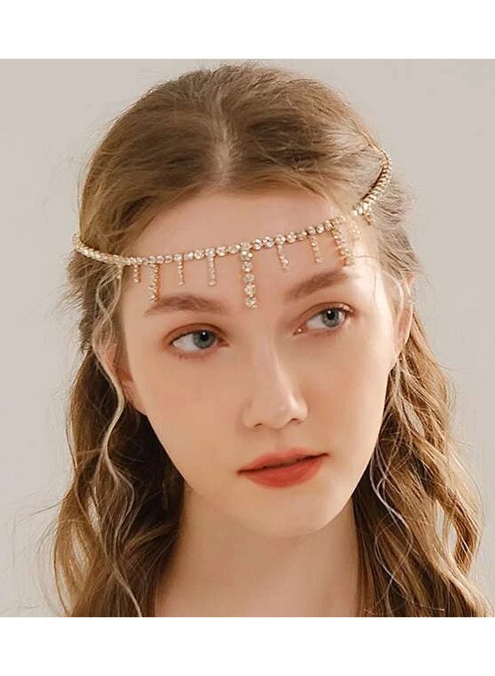 Mark Fairwhale Personalized Shining Fashion Forehead Chain Hair Chain Headpiece