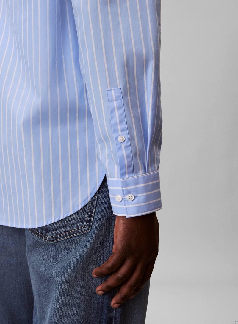 Calvin Klein Jeans Cotton Poplin Striped Shirt - Image 4