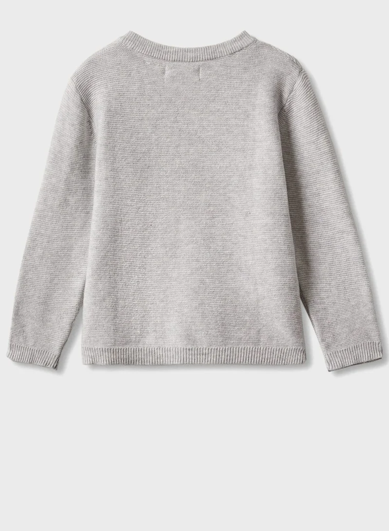 MANGO Infant Knitted Button Sweater