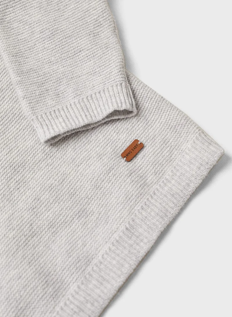 MANGO Infant Knitted Button Sweater