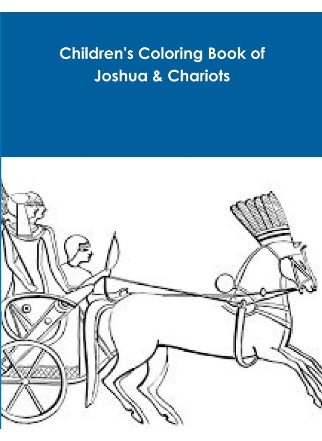 Children's Coloring Book of Joshua & Chariots  - Image 1