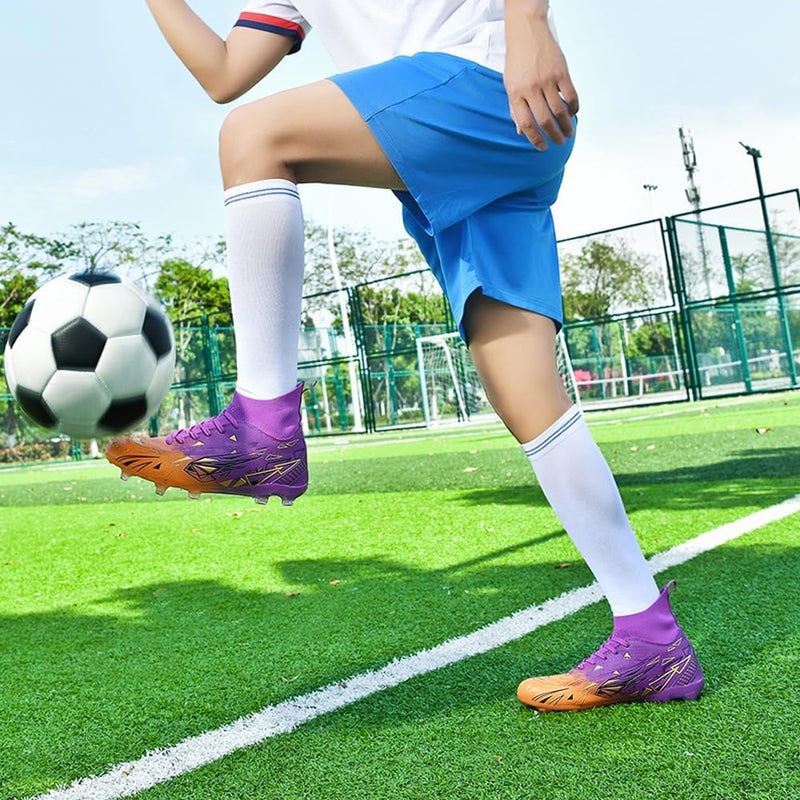 DISRATEBLU Kids Soccer Shoes Boys Football Cleats Professional Athletic Outdoor Trainning Football Shoes Youth Girl Turf Soccer Cleats - Image 5
